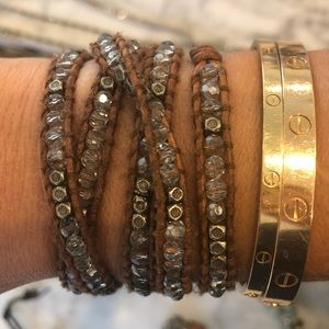 Chan Luu beaded wrap bracelet